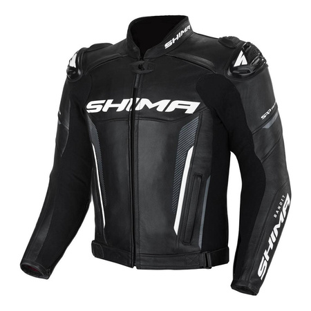 Kurtka motocyklowa sportowa/miejska skórzana Shima BANDIT czarny