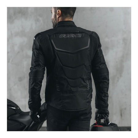 Kurtka motocyklowa tekstylna miejska OZONE PULSE czarna