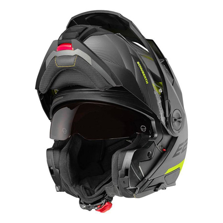 Kask motocyklowy SCHUBERTH E2 ECE DEFENDER YELLOW czarny szary żółty fluo