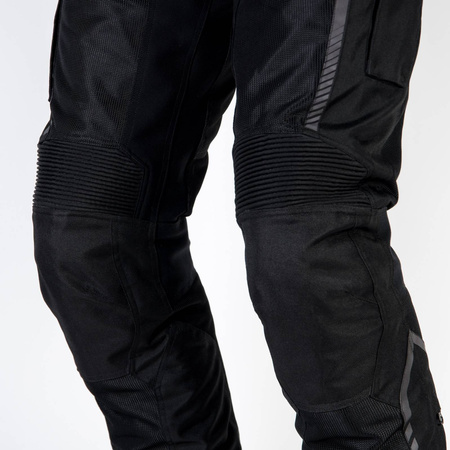 Spodnie motocyklowe tekstylne OZONE FLOW czarne