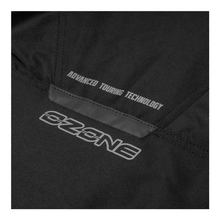 Kurtka motocyklowa tekstylna OZONE TOUR III czarna żółty fluo