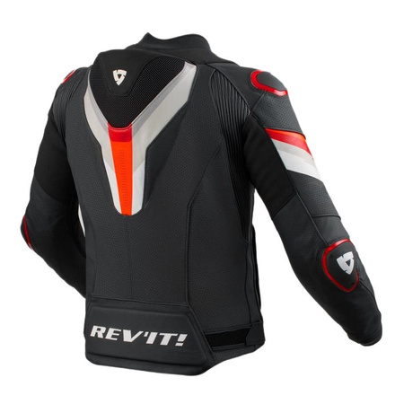Kurtka motocyklowa skórzana REVIT QUANTUM 3 PRO BLACK/RED czarny czerwony
