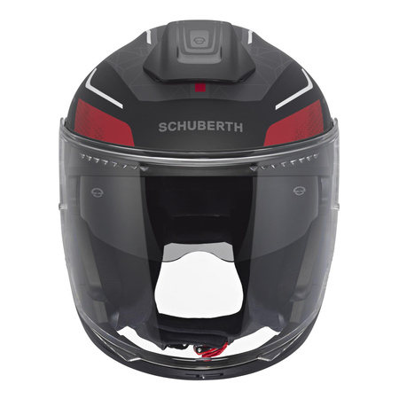 Kask motocyklowy SCHUBERTH J2 ECE SIGMA RED czarny czerwony