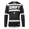 Bluza motocyklowa cross / mx SHIFT 3LACK STRIKE BLACK/WHITE biały czarny