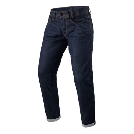 Jeansy motocyklowe REVIT LEWIS SELEVEDGE DARK BLUE niebieski
