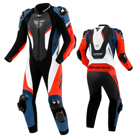 Kombinezon jednoczęściowy motocyklowy Shima HYPER-RS biały/niebieski