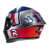 Kask motocyklowy integralny sportowy HJC RPHA 1 Ben Spies srebrnystar srebrny