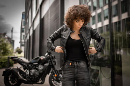 Kurtka motocyklowa damska SECA DARKSIDE TFL LADY BLACK czarny