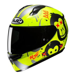 Kask motocyklowy integralny HJC C10 Geti zielony/czarny