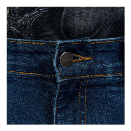 Jeansy motocyklowe OZONE STRIKER SLIM FIT sprany niebieski