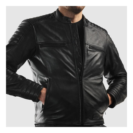 Kurtka motocyklowa skórzana Rebelhorn HUNTER II czarny mat