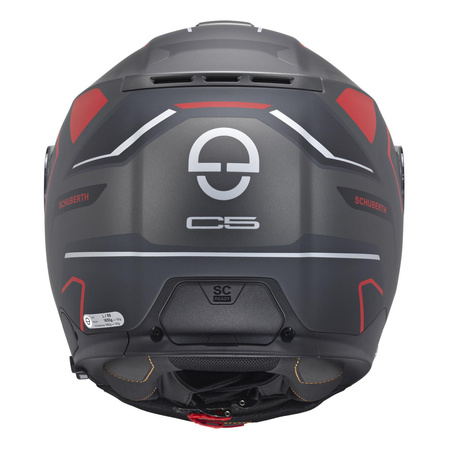 Kask motocyklowy SCHUBERTH C5 ECE OMEGA ANTHRACITE czarny szary czerwony