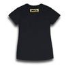 Koszulka codzienna T-shirt damska DAVCA LOGO BLACK/GOLD czarny złoty