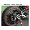 Taśma odblaskowa KEITI na felgę Reflective Sticker Strip red