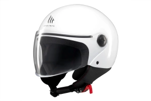 Kask motocyklowy MT STREET S SOLID GLOSS PEARL WHITE biały
