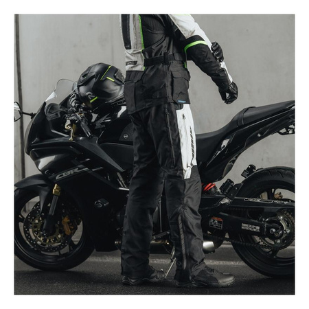 Spodnie tekstylne motocyklowe Rebelhorn HIKER III czarny-szary
