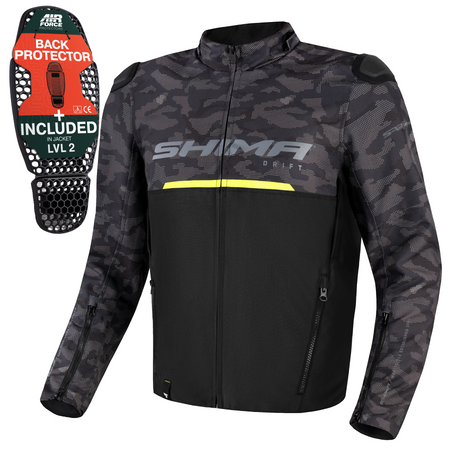 Kurtka motocyklowa tekstylna miejska Shima DRIFT camo