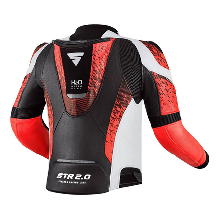 Kurtka motocyklowa skórzana sportowa Shima STR 2.0 czerwony