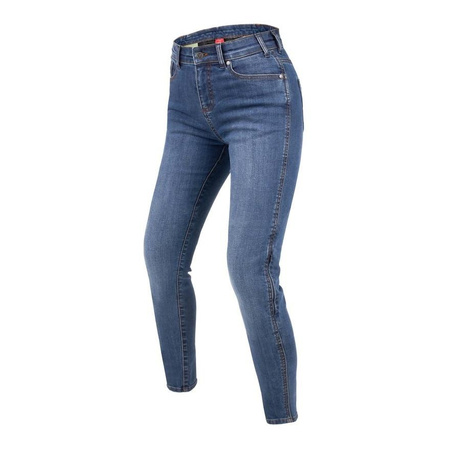 Jeansy motocyklowe damskie Rebelhorn CLASSIC III slim fit niebieski