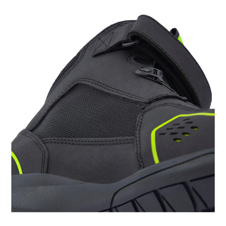 Buty krótkie motocyklowe miejskie/turystyczne Rebelhorn SPARK II czarny-żółty fluo