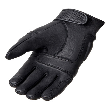 Damskie rękawice motocyklowe miejskie skórzane OZONE STICK CUSTOM II czarne
