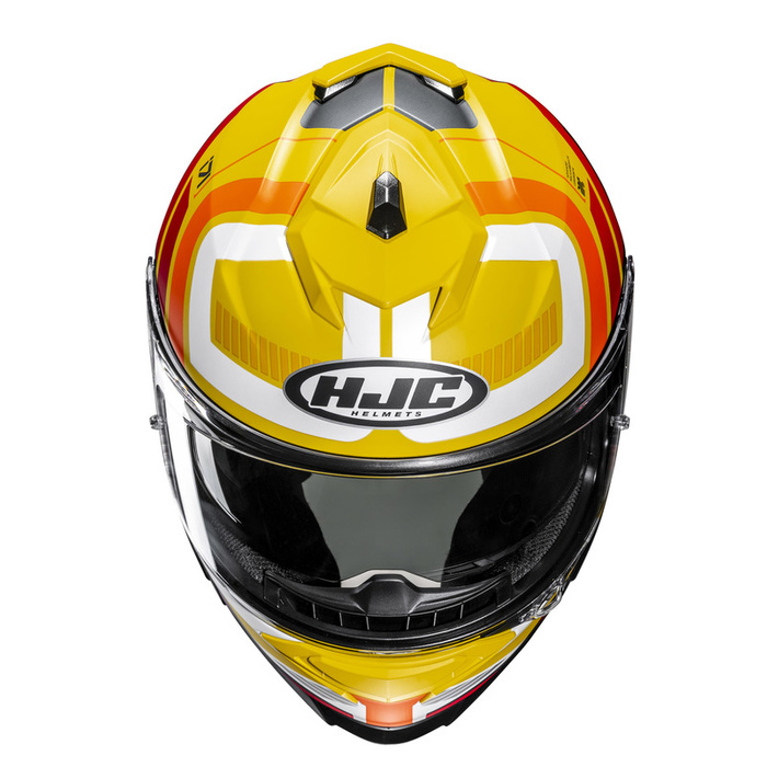 Kask motocyklowy HJC I71 Viz żółty/czerwony