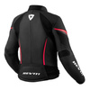 Kurtka motocyklowa skórzana damska REVIT XENA 4 LADY BLACK/PINK czarny różowy