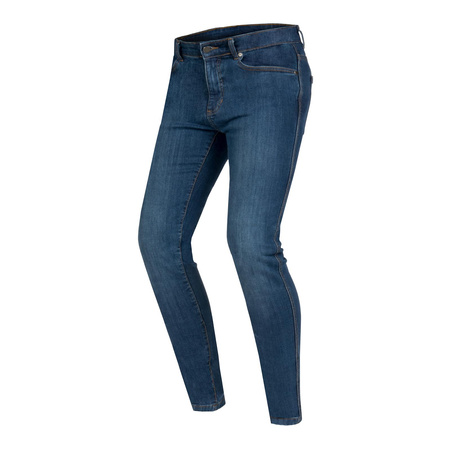 Jeansy motocyklowe OZONE STRIKER SLIM FIT sprany niebieski
