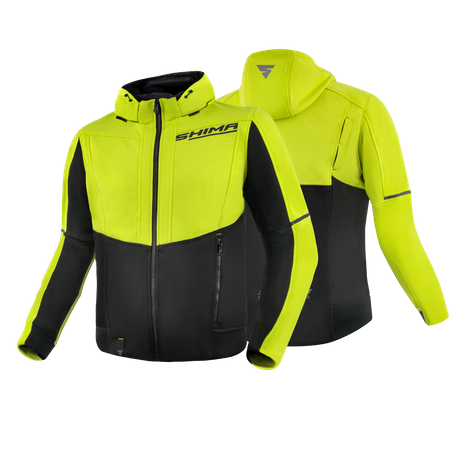Kurtka motocyklowa tekstylna miejska Shima DAYBREAKER fluo