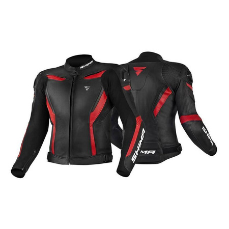 Kurtka motocyklowa skórzana Shima CHASE czerwony