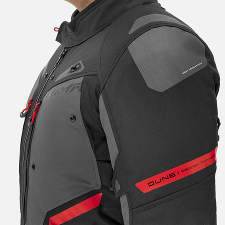 Kurtka motocyklowa SHIMA DUNE RED czarny szary czerwony