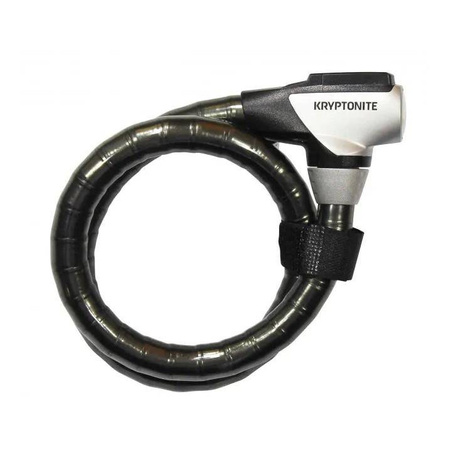 Zapięcie Motocyklowe KRYPTONITE Kryptoflex 2080 Armored – Linka Stalowa na Klucz, 20 mm x 80 cm – Uniwersalna