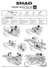 Stelaż kufra tył SHAD do Keeway Vieste 125