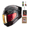 Kask integralny SCORPION EXO-530 AIR FOND METAL BLACK/RED czarny czerwony