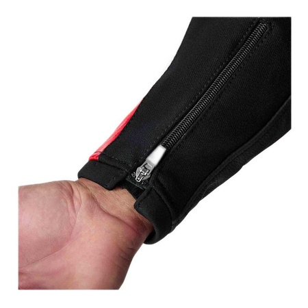 Kurtka motocyklowa skórzana RST TRACTECH EVO D3O BLACK/FLUO RED czarny czerwony fluo