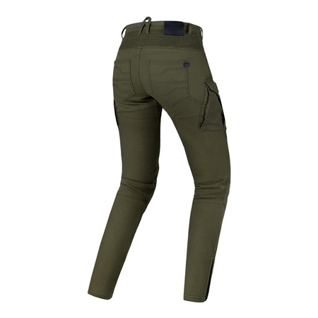 Damskie jeansy motocyklowe Shima GIRO 2.0 khaki
