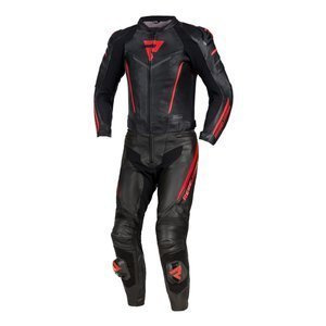 Kombinezon motocyklowy dwuczęściowy REBELHORN FIGHTER BLACK/FLO RED czarny czerwony fluo