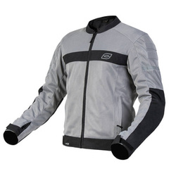 Kurtka motocyklowa tekstylna miejska OZONE DART SILVER czarna