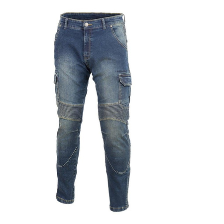 Spodnie jeans SECA SQUARE BLUE niebieski