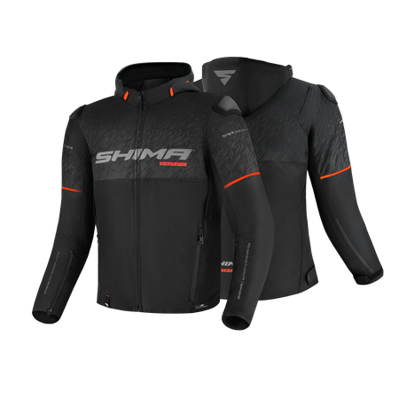 Kurtka motocyklowa tekstylna miejska Shima DRIFT+ czarny