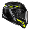 Kask motocyklowy szczękowy HJC RPHA 91 Carbon Lagos czarny/żółty