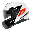 Kask motocyklowy SCHUBERTH C5 ECE ECLIPSE RED biały czarny czerwony