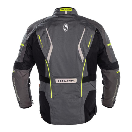 Kurtka motocyklowa RICHA INFINITY II TITANIUM grafitowy szary czarny żółty fluo