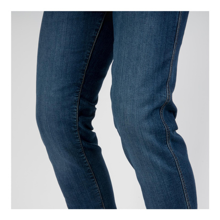 Jeansy motocyklowe OZONE STRIKER SLIM FIT sprany niebieski