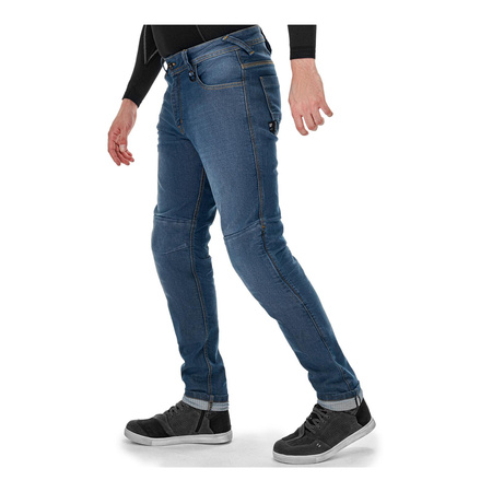 Spodnie jeans SHIMA RIDGE BLUE niebieski