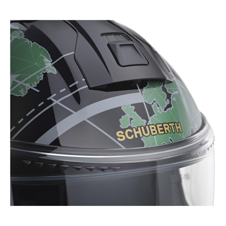 Kask motocyklowy SCHUBERTH C5 ECE GLOBE GREEN zielony czarny