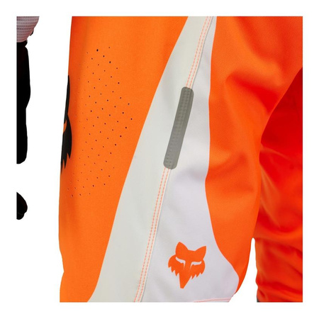 spodnie motocyklowe cross offroad FOX Flexair Magnetic Fluo pomarańczowy