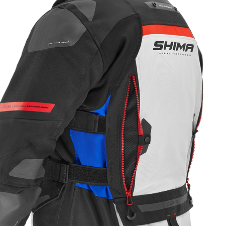 Kurtka motocyklowa SHIMA DUNE BLUE czarny szary niebieski