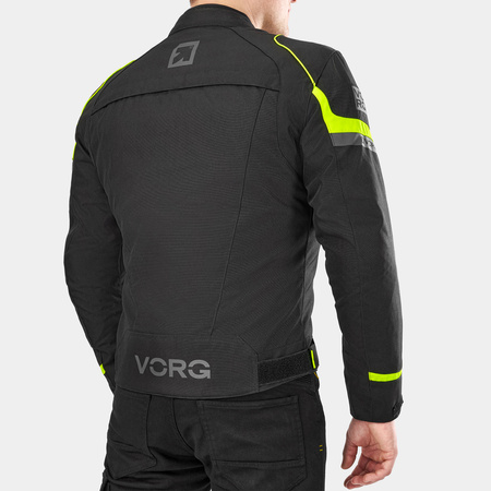 Kurtka motocyklowa VORG HORNET FLUO czarny żółty fluo