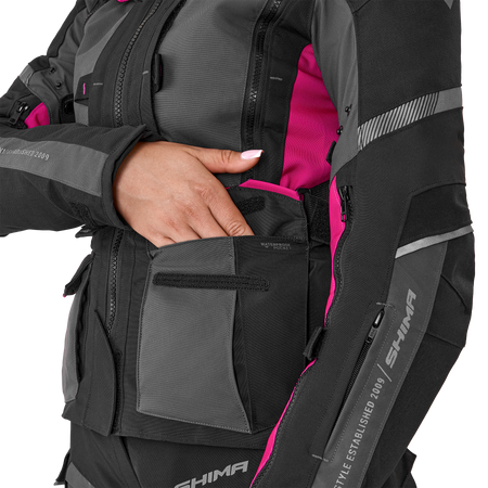Damska kurtka motocyklowa tekstylna miejska Shima HERO 2.0 różowy